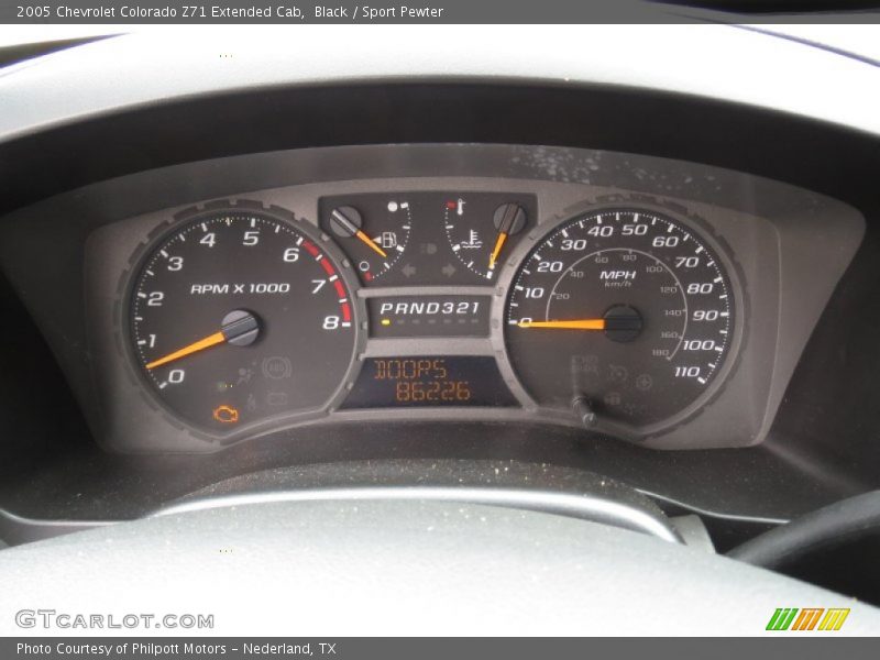 Black / Sport Pewter 2005 Chevrolet Colorado Z71 Extended Cab