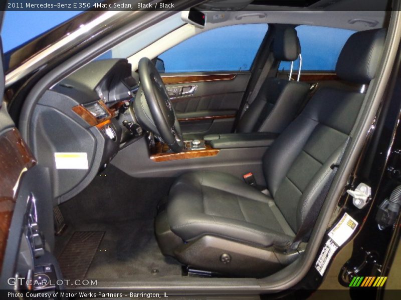 Black / Black 2011 Mercedes-Benz E 350 4Matic Sedan