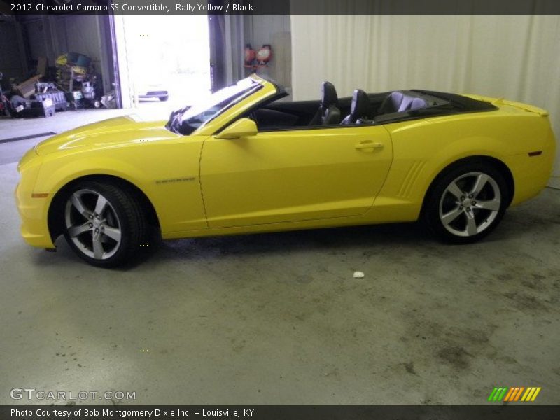 Rally Yellow / Black 2012 Chevrolet Camaro SS Convertible