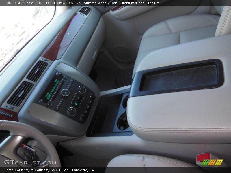 Summit White / Dark Titanium/Light Titanium 2009 GMC Sierra 2500HD SLT Crew Cab 4x4