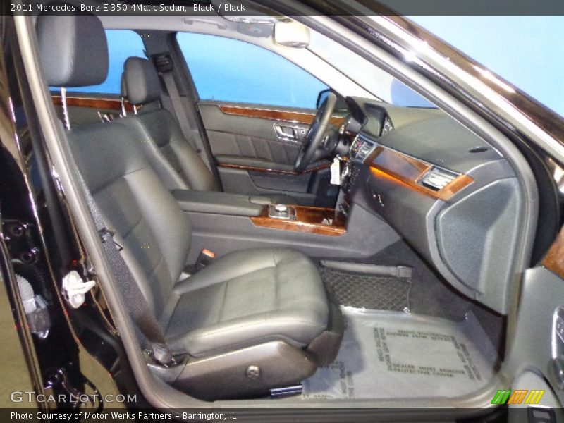 Black / Black 2011 Mercedes-Benz E 350 4Matic Sedan