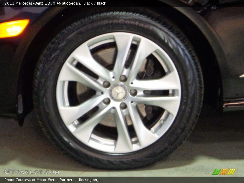 Black / Black 2011 Mercedes-Benz E 350 4Matic Sedan