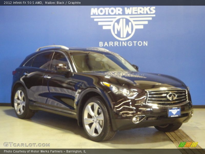 Malbec Black / Graphite 2012 Infiniti FX 50 S AWD