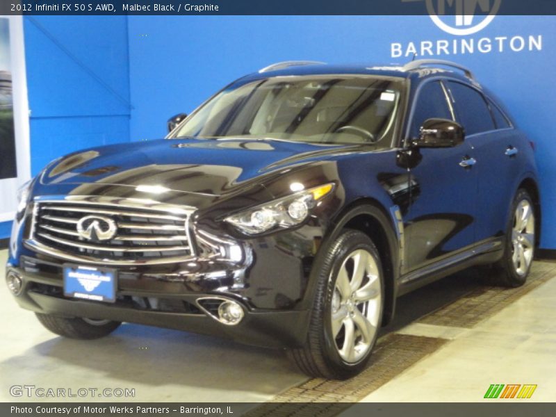 Malbec Black / Graphite 2012 Infiniti FX 50 S AWD