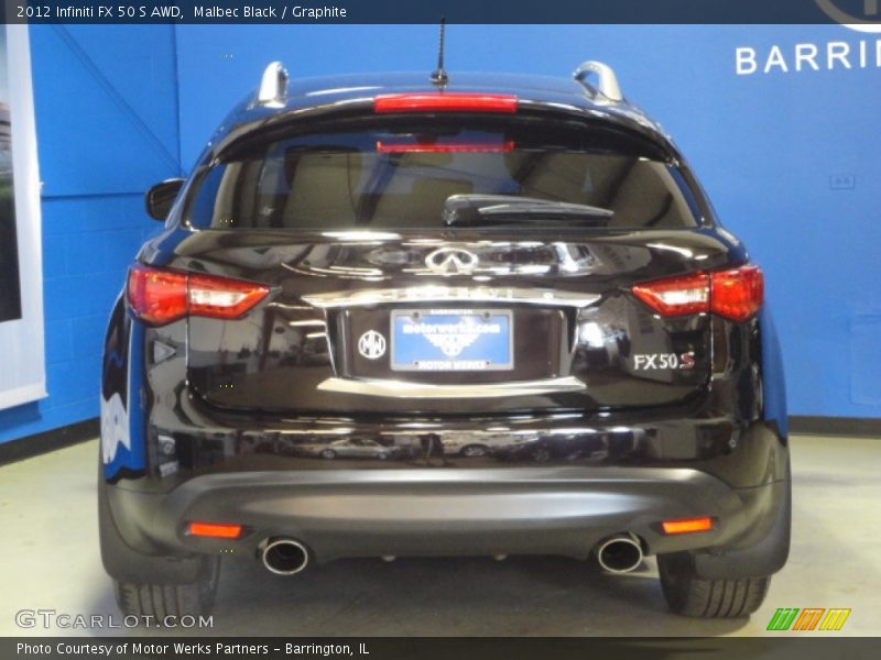 Malbec Black / Graphite 2012 Infiniti FX 50 S AWD