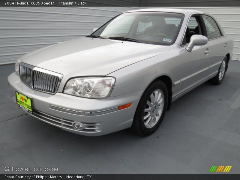 Titanium / Black 2004 Hyundai XG350 Sedan