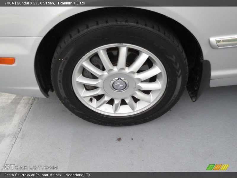 Titanium / Black 2004 Hyundai XG350 Sedan