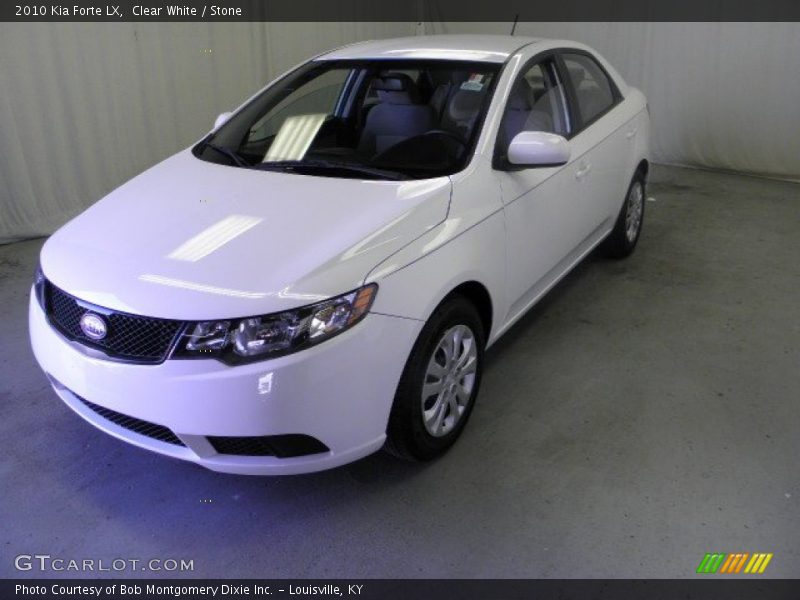 Clear White / Stone 2010 Kia Forte LX