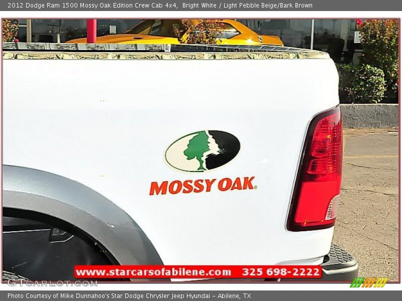 Bright White / Light Pebble Beige/Bark Brown 2012 Dodge Ram 1500 Mossy Oak Edition Crew Cab 4x4