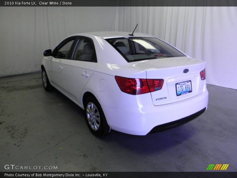 Clear White / Stone 2010 Kia Forte LX
