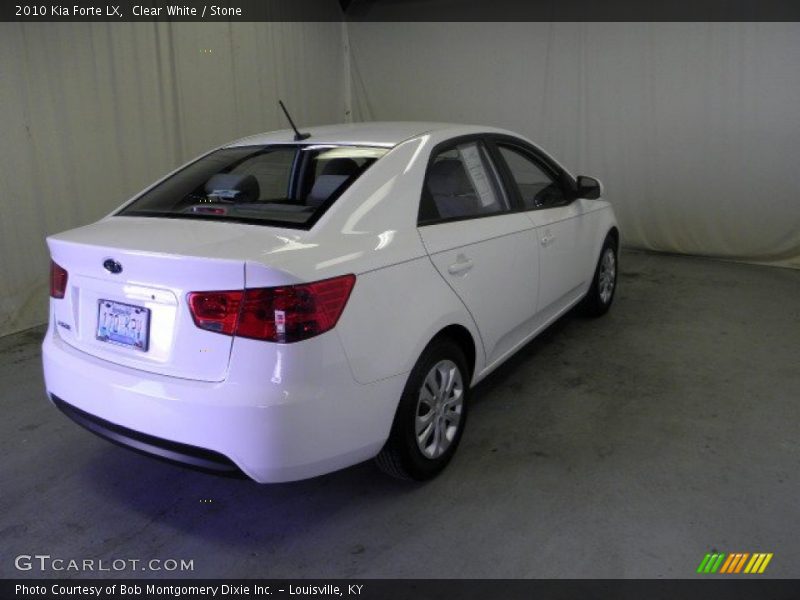 Clear White / Stone 2010 Kia Forte LX