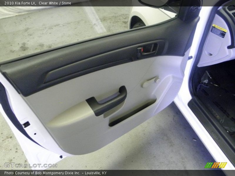 Clear White / Stone 2010 Kia Forte LX