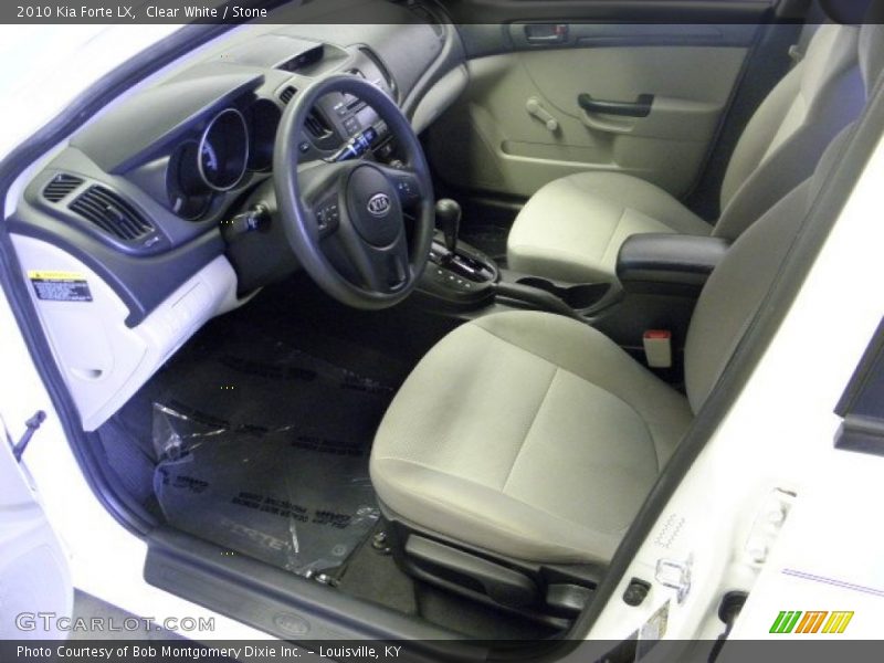 Clear White / Stone 2010 Kia Forte LX