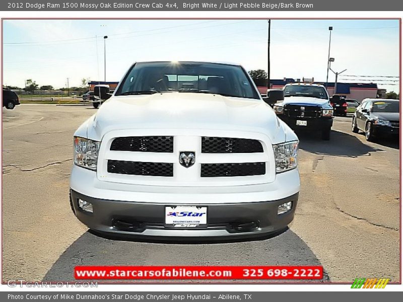 Bright White / Light Pebble Beige/Bark Brown 2012 Dodge Ram 1500 Mossy Oak Edition Crew Cab 4x4