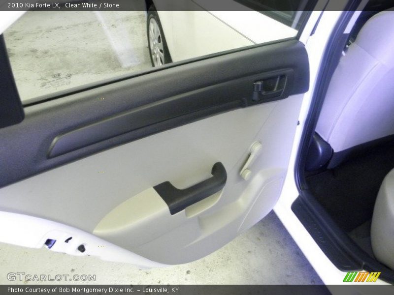 Clear White / Stone 2010 Kia Forte LX