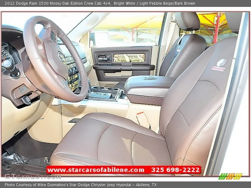 Bright White / Light Pebble Beige/Bark Brown 2012 Dodge Ram 1500 Mossy Oak Edition Crew Cab 4x4
