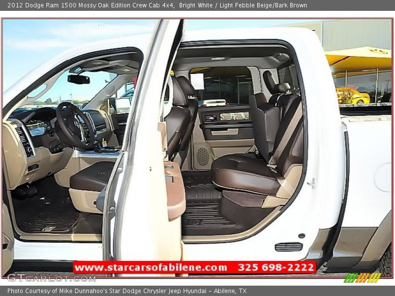 Bright White / Light Pebble Beige/Bark Brown 2012 Dodge Ram 1500 Mossy Oak Edition Crew Cab 4x4
