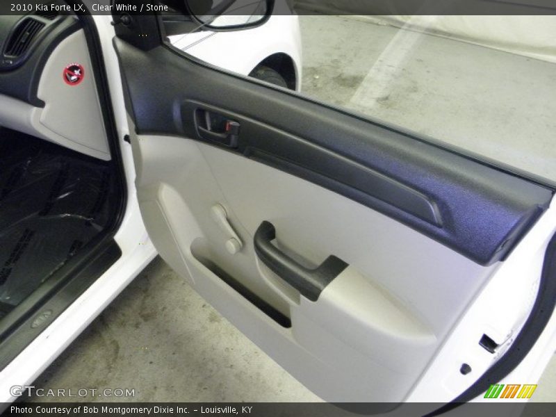 Clear White / Stone 2010 Kia Forte LX