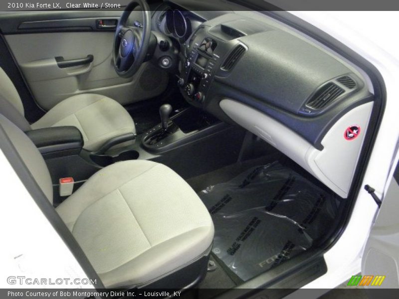 Clear White / Stone 2010 Kia Forte LX
