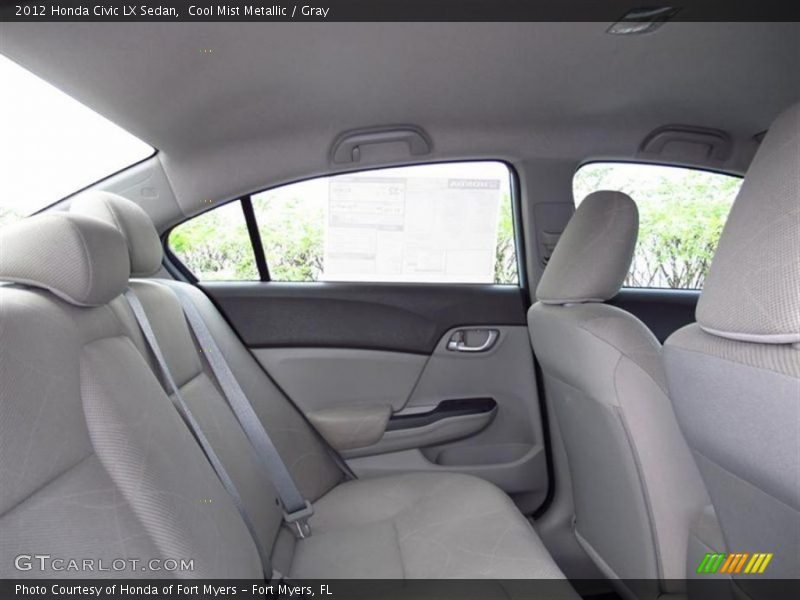 Cool Mist Metallic / Gray 2012 Honda Civic LX Sedan