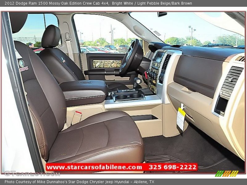 Bright White / Light Pebble Beige/Bark Brown 2012 Dodge Ram 1500 Mossy Oak Edition Crew Cab 4x4