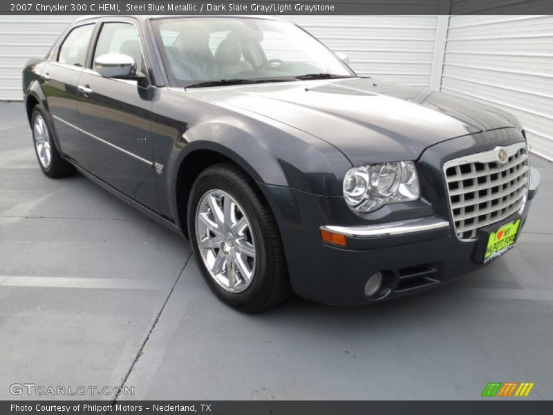 Steel Blue Metallic / Dark Slate Gray/Light Graystone 2007 Chrysler 300 C HEMI