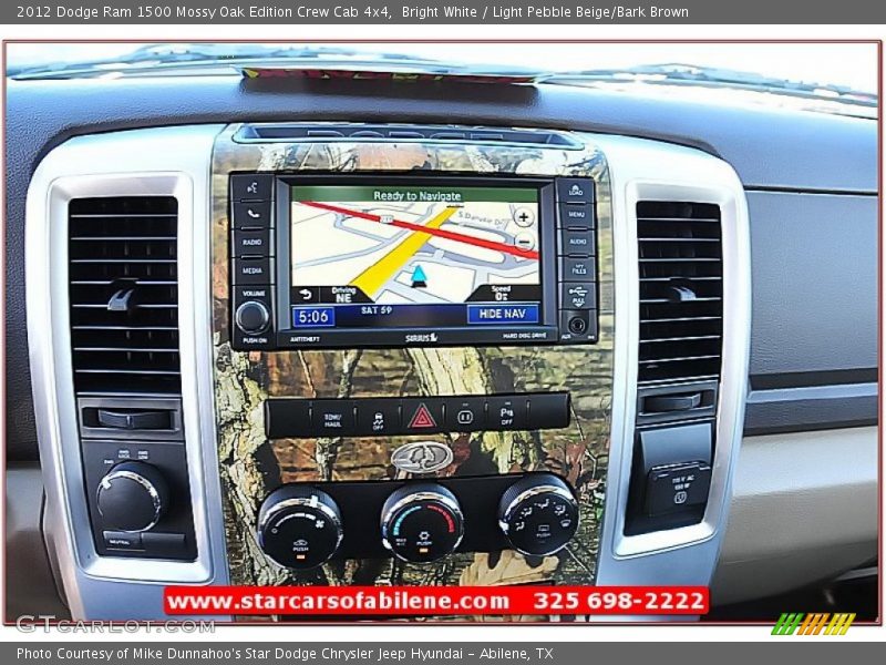 Bright White / Light Pebble Beige/Bark Brown 2012 Dodge Ram 1500 Mossy Oak Edition Crew Cab 4x4