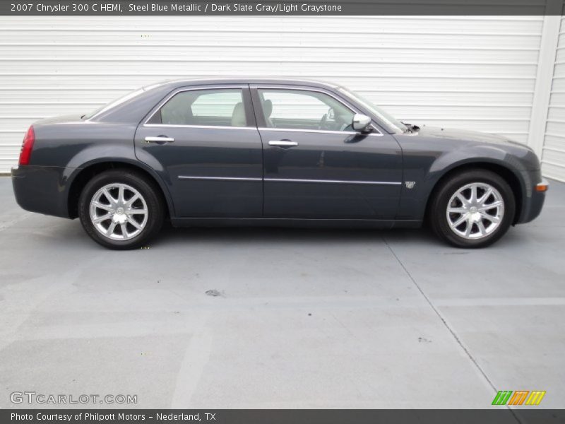 Steel Blue Metallic / Dark Slate Gray/Light Graystone 2007 Chrysler 300 C HEMI