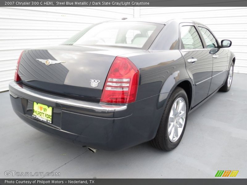 Steel Blue Metallic / Dark Slate Gray/Light Graystone 2007 Chrysler 300 C HEMI