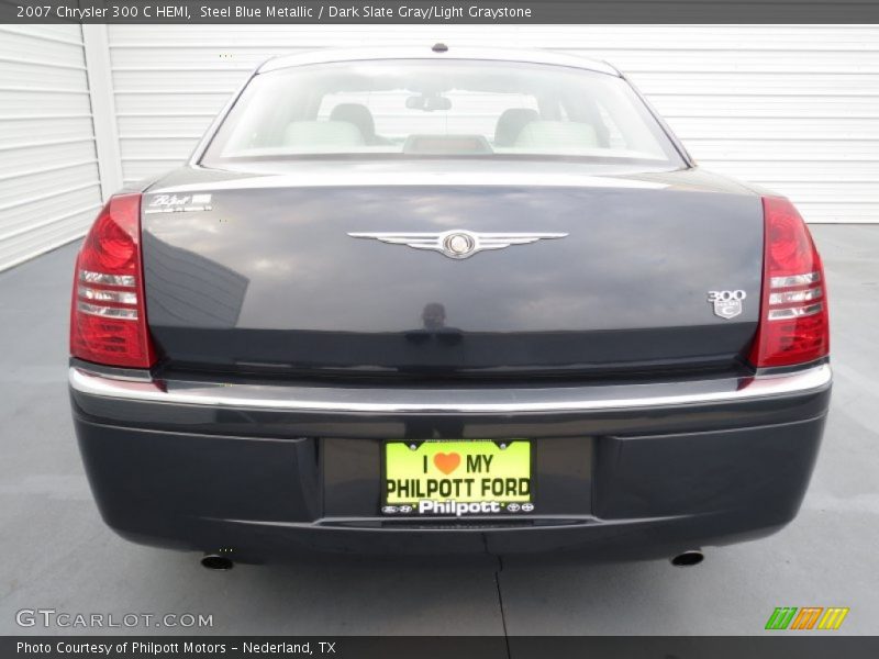 Steel Blue Metallic / Dark Slate Gray/Light Graystone 2007 Chrysler 300 C HEMI