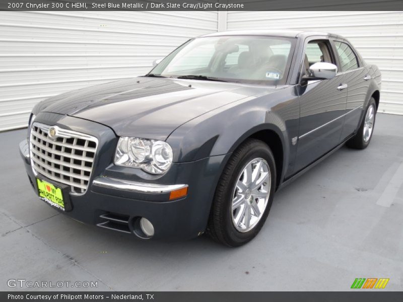Steel Blue Metallic / Dark Slate Gray/Light Graystone 2007 Chrysler 300 C HEMI