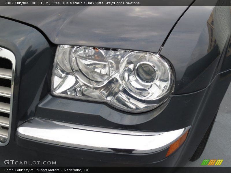 Steel Blue Metallic / Dark Slate Gray/Light Graystone 2007 Chrysler 300 C HEMI