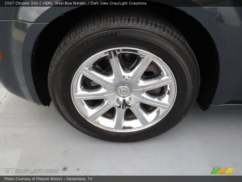 Steel Blue Metallic / Dark Slate Gray/Light Graystone 2007 Chrysler 300 C HEMI