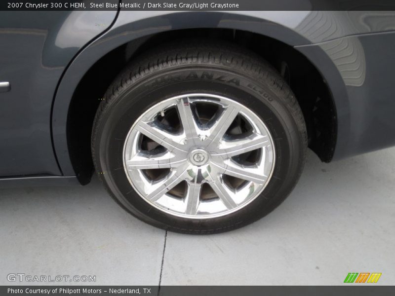 Steel Blue Metallic / Dark Slate Gray/Light Graystone 2007 Chrysler 300 C HEMI