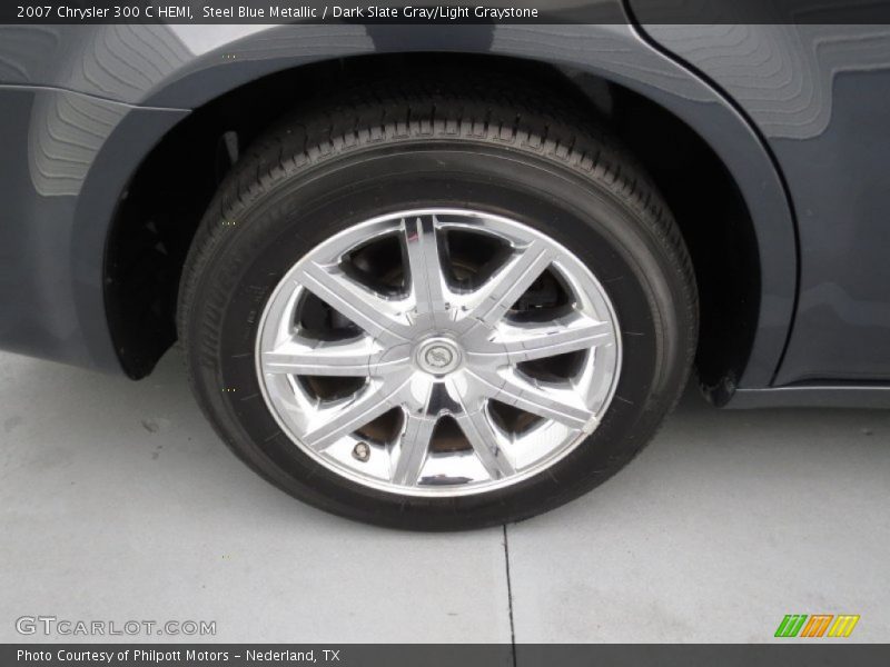 Steel Blue Metallic / Dark Slate Gray/Light Graystone 2007 Chrysler 300 C HEMI
