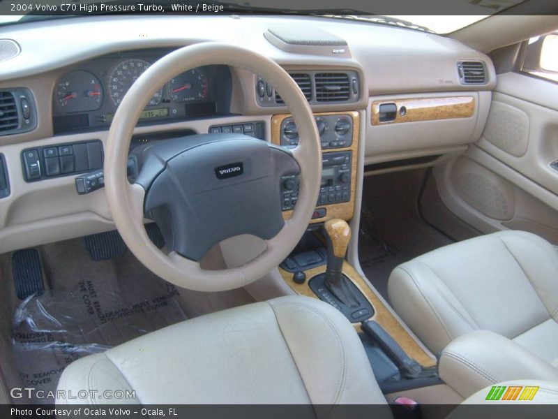 White / Beige 2004 Volvo C70 High Pressure Turbo