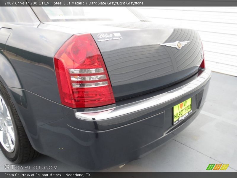 Steel Blue Metallic / Dark Slate Gray/Light Graystone 2007 Chrysler 300 C HEMI