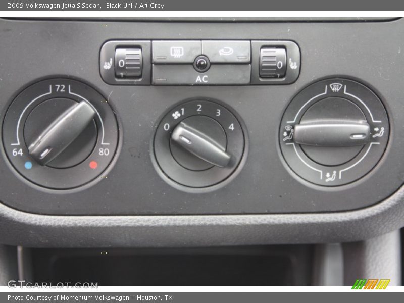 Black Uni / Art Grey 2009 Volkswagen Jetta S Sedan