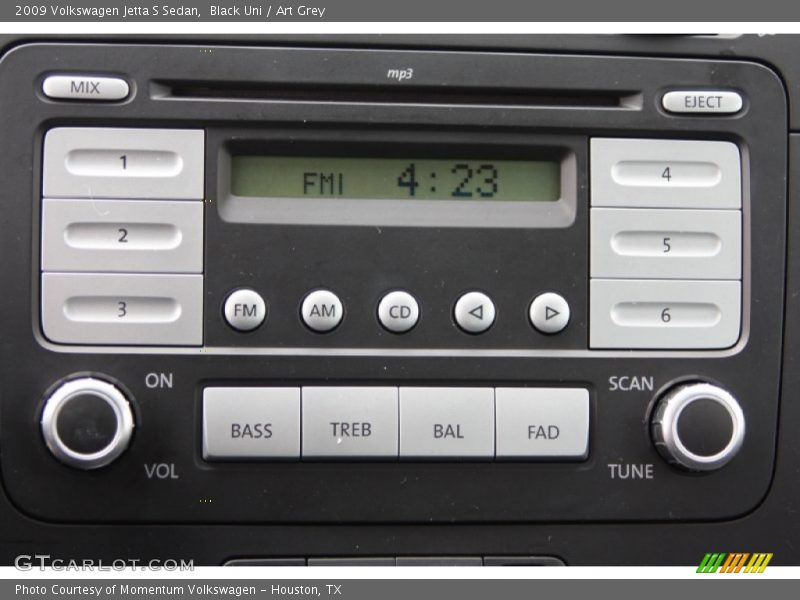 Black Uni / Art Grey 2009 Volkswagen Jetta S Sedan
