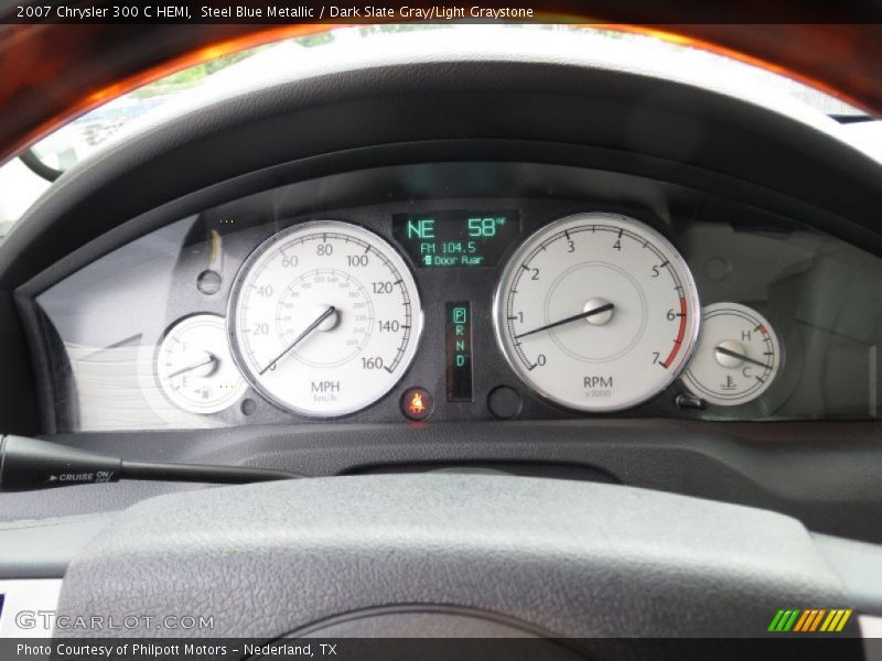 Steel Blue Metallic / Dark Slate Gray/Light Graystone 2007 Chrysler 300 C HEMI