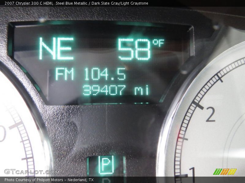 Steel Blue Metallic / Dark Slate Gray/Light Graystone 2007 Chrysler 300 C HEMI