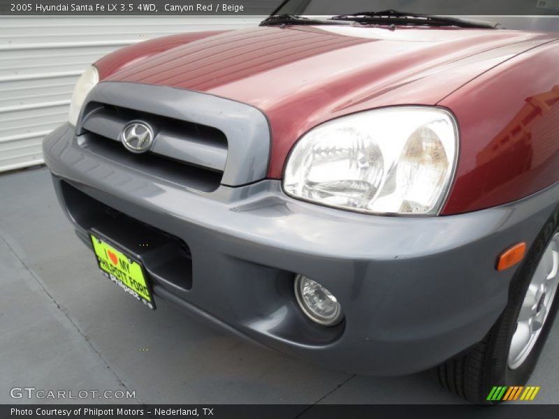 Canyon Red / Beige 2005 Hyundai Santa Fe LX 3.5 4WD