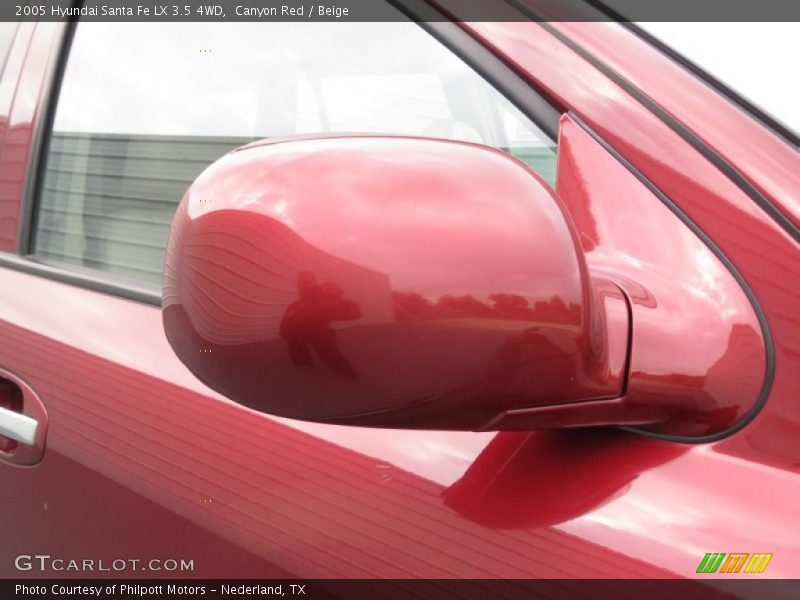 Canyon Red / Beige 2005 Hyundai Santa Fe LX 3.5 4WD