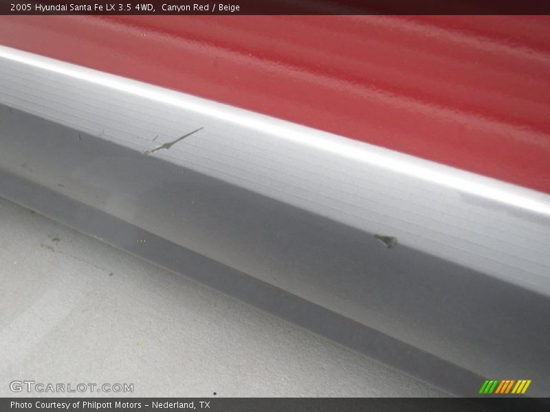 Canyon Red / Beige 2005 Hyundai Santa Fe LX 3.5 4WD