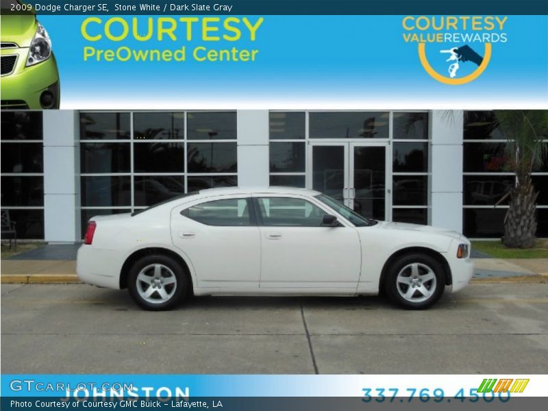 Stone White / Dark Slate Gray 2009 Dodge Charger SE