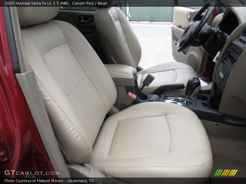 Canyon Red / Beige 2005 Hyundai Santa Fe LX 3.5 4WD