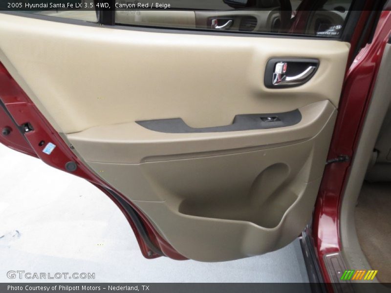 Canyon Red / Beige 2005 Hyundai Santa Fe LX 3.5 4WD