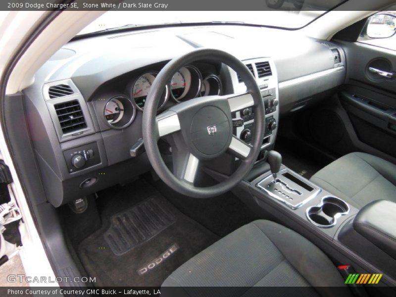 Stone White / Dark Slate Gray 2009 Dodge Charger SE