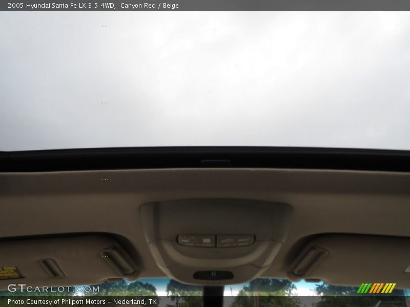 Canyon Red / Beige 2005 Hyundai Santa Fe LX 3.5 4WD