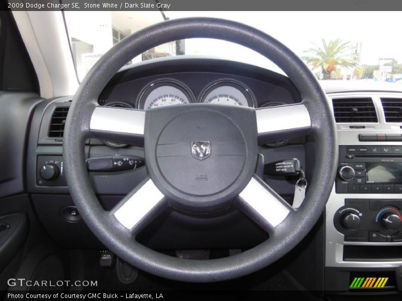 Stone White / Dark Slate Gray 2009 Dodge Charger SE